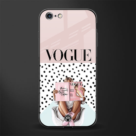 vogue queen glass case for iphone 6s image