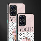 vogue queen back phone cover | glass case for realme c55
