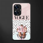 vogue queen back phone cover | glass case for realme c55