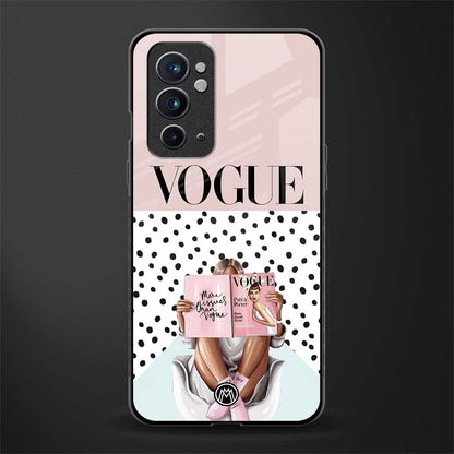 vogue queen glass case for oneplus 9rt image