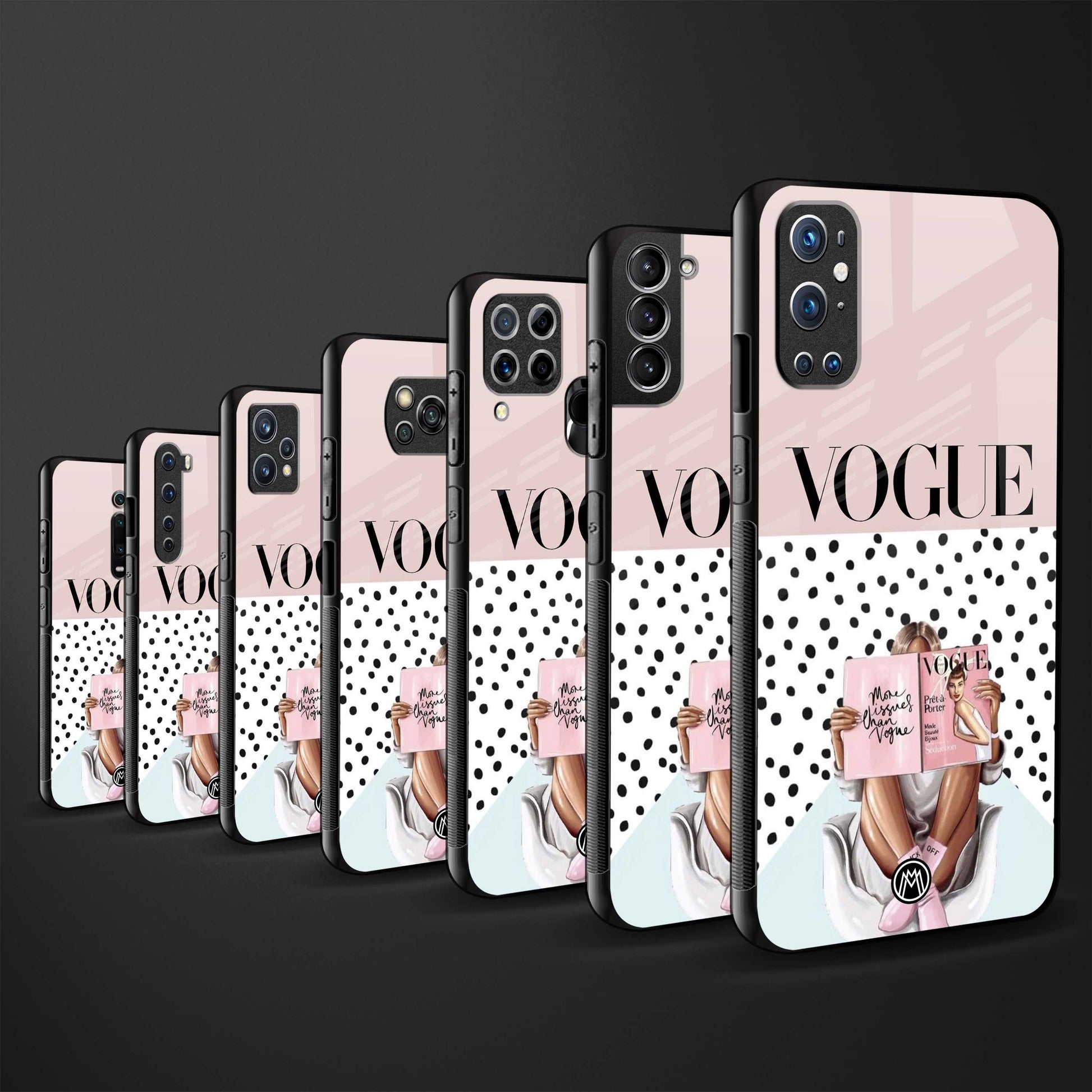 vogue queen back phone cover | glass case for vivo v27 pro 5g