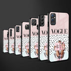 vogue queen back phone cover | glass case for vivo y22