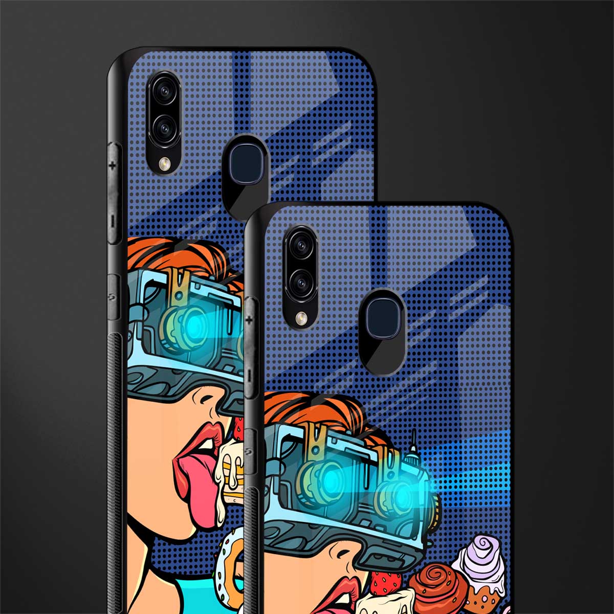 vr dessert glass case for samsung galaxy m10s image-2