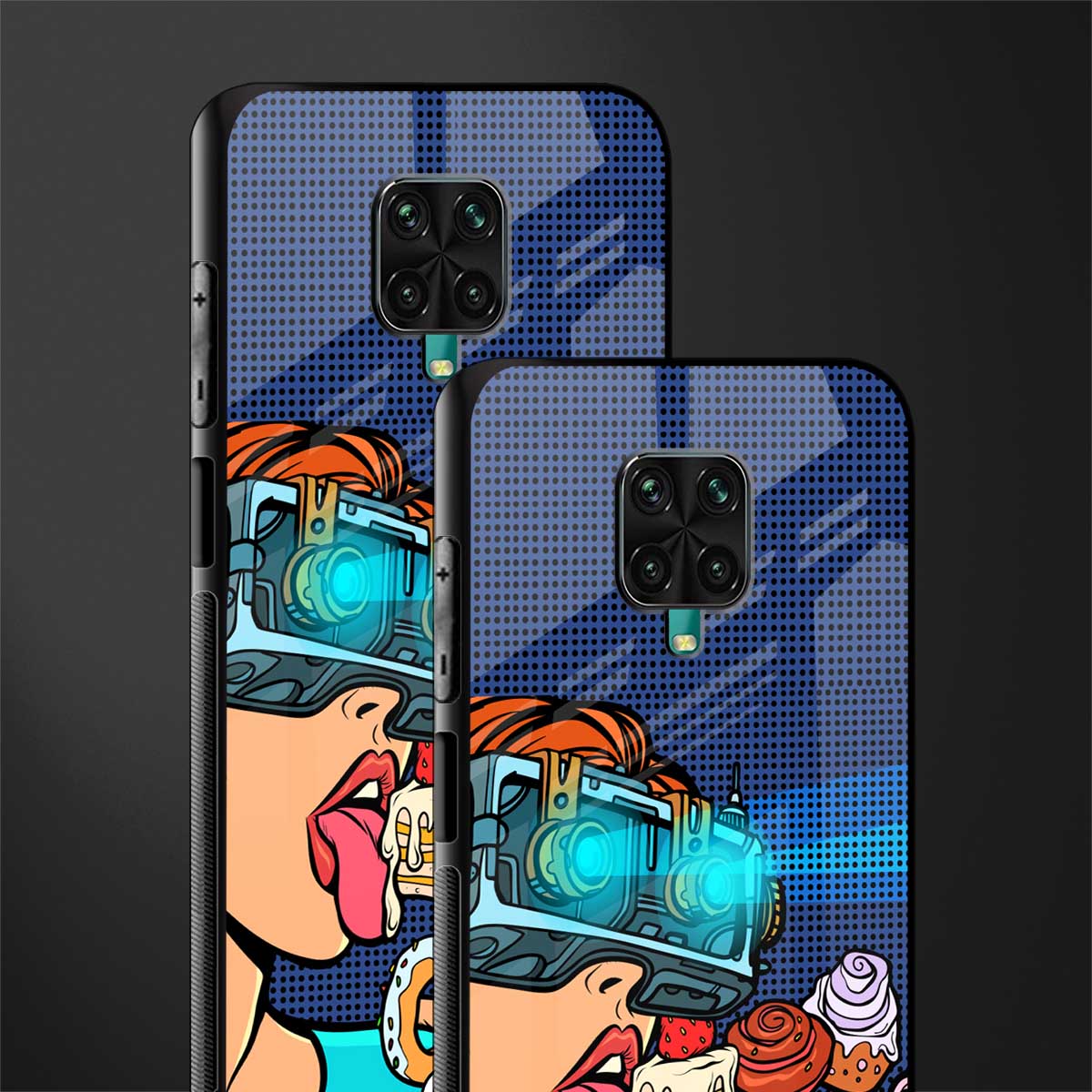 vr dessert glass case for redmi note 9 pro max image-2