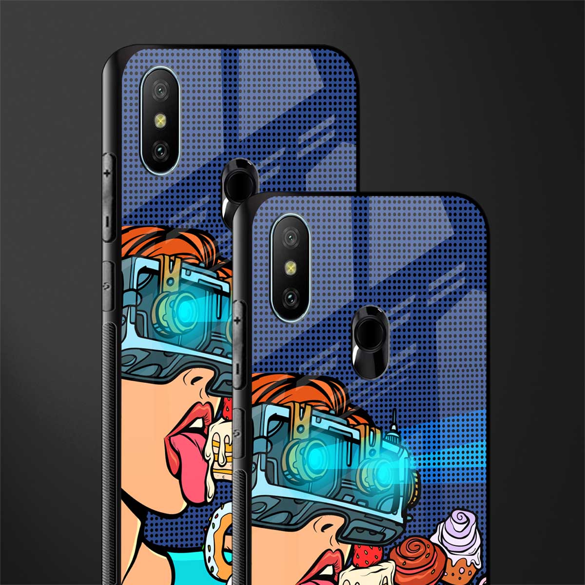 vr dessert glass case for redmi 6 pro image-2