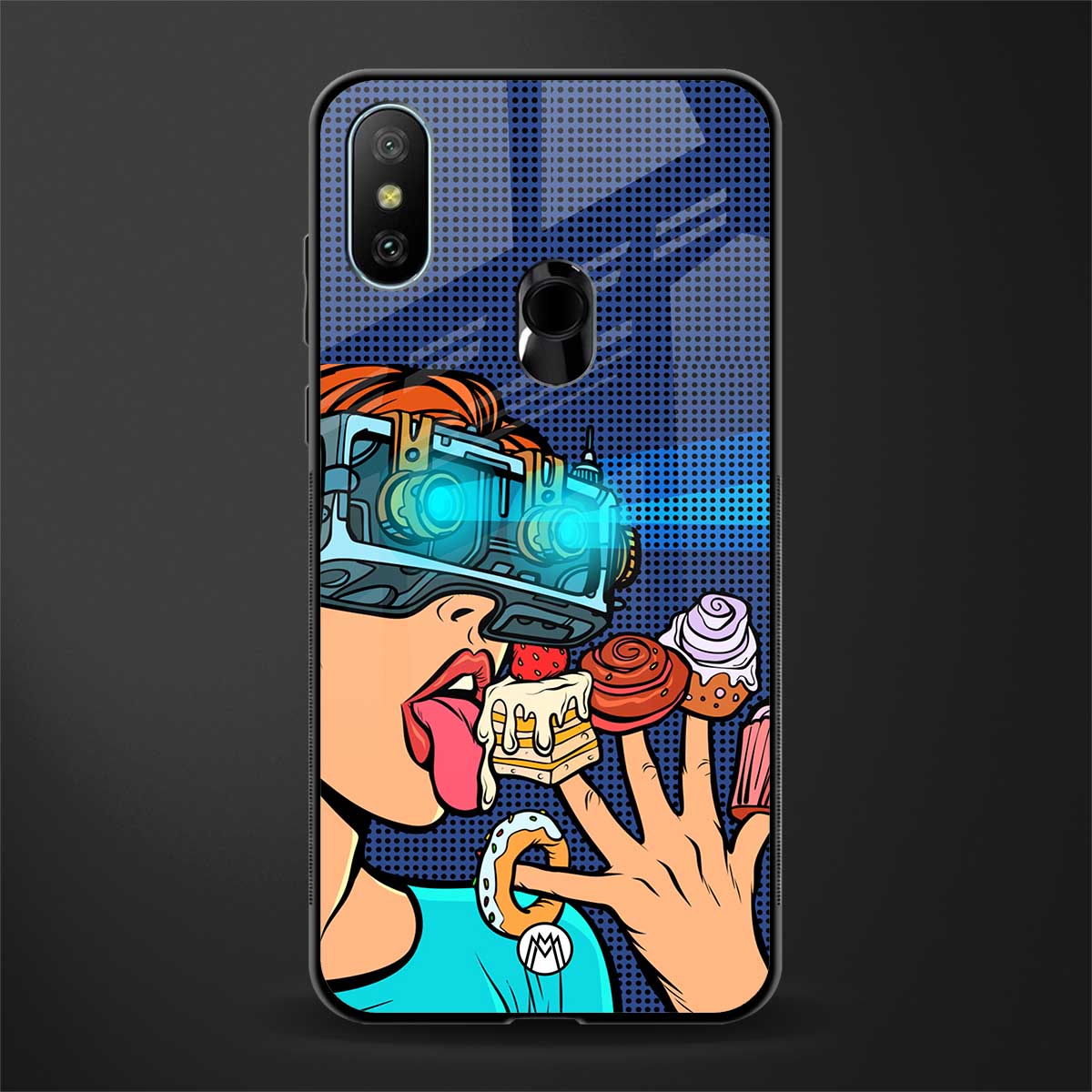 vr dessert glass case for redmi 6 pro image