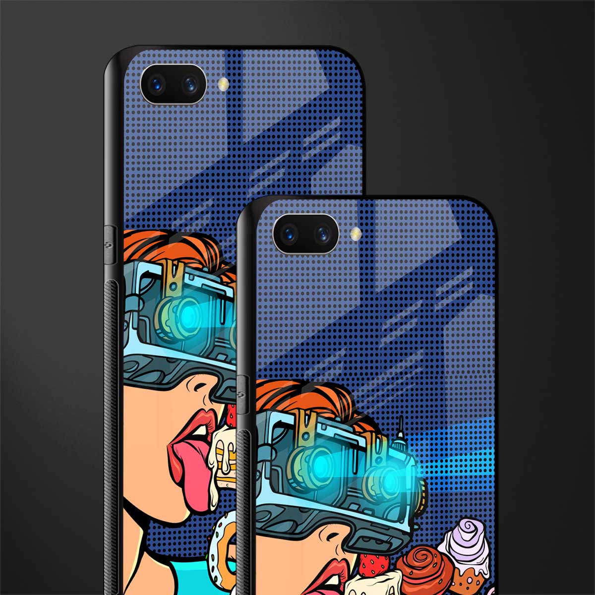 vr dessert glass case for oppo a3s image-2