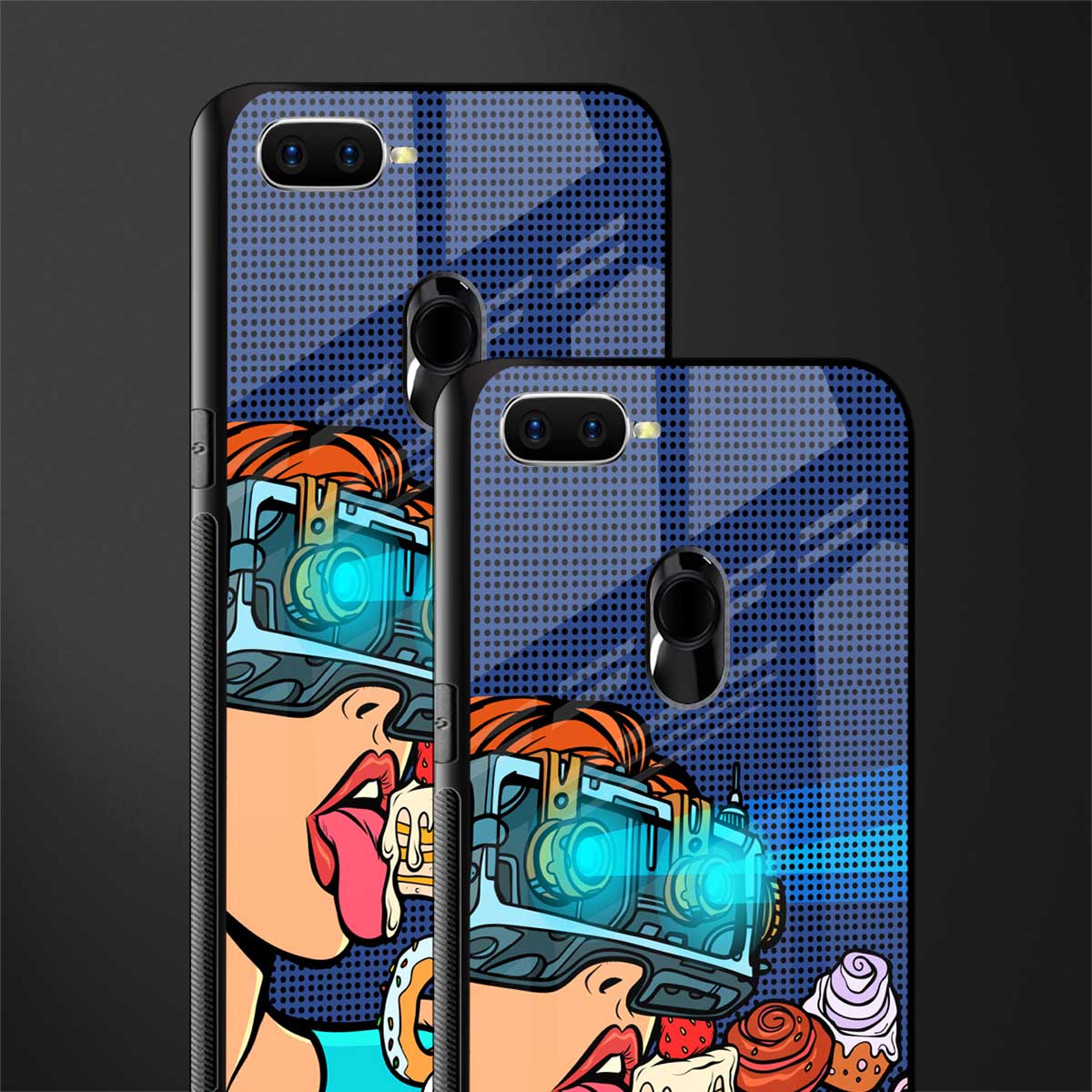 vr dessert glass case for oppo a12 image-2
