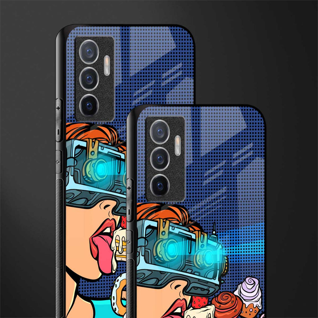 vr dessert glass case for vivo v23e image-2