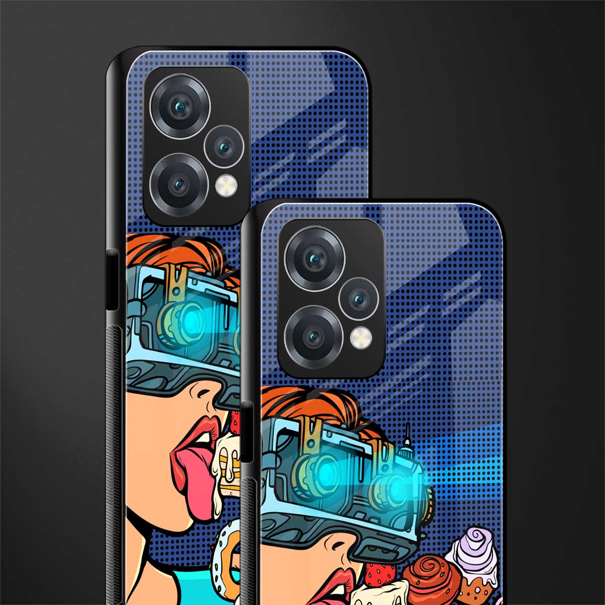 vr dessert back phone cover | glass case for realme 9 pro 5g