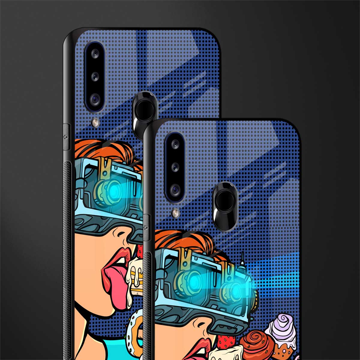 vr dessert glass case for samsung galaxy a20s image-2