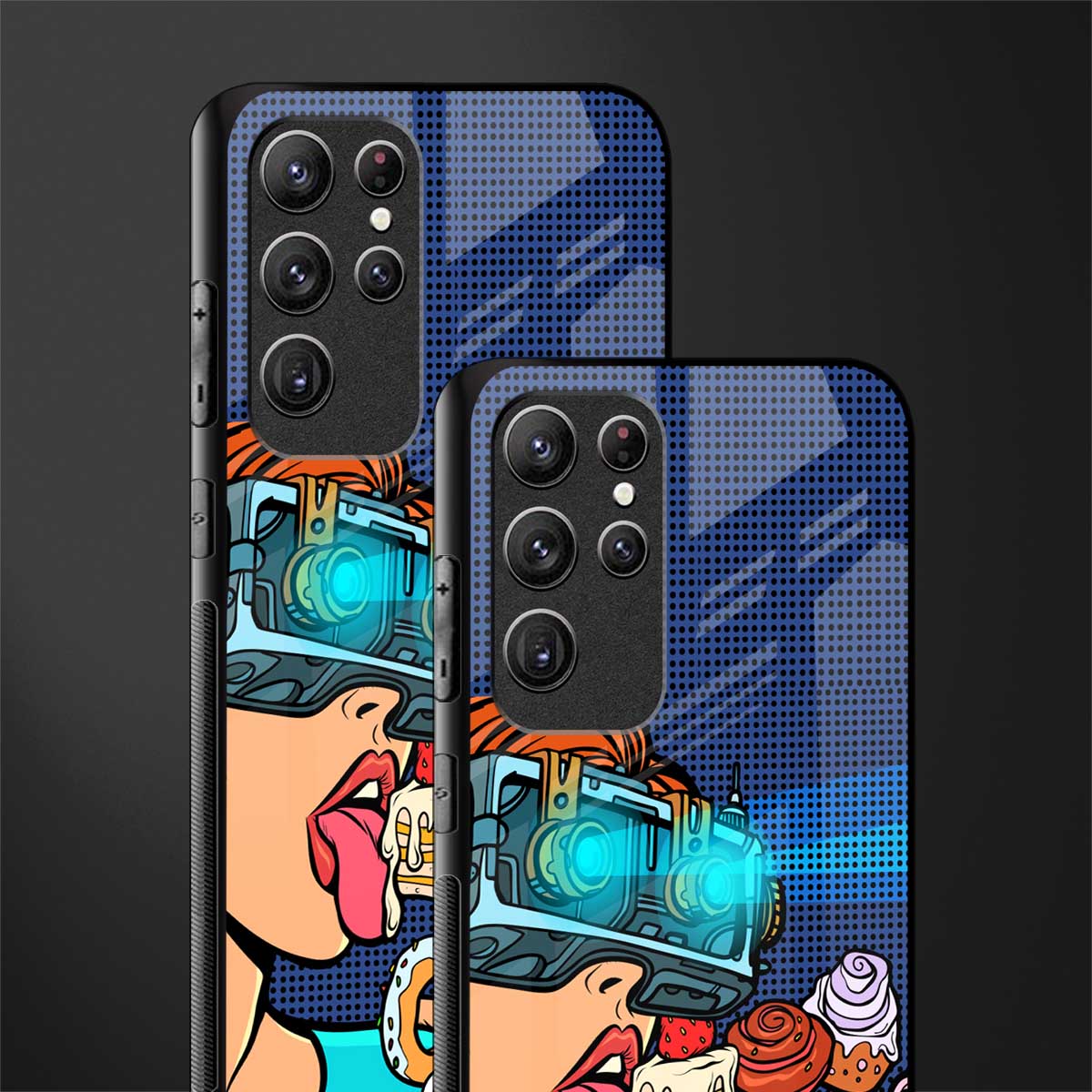 vr dessert glass case for samsung galaxy s22 ultra 5g image-2