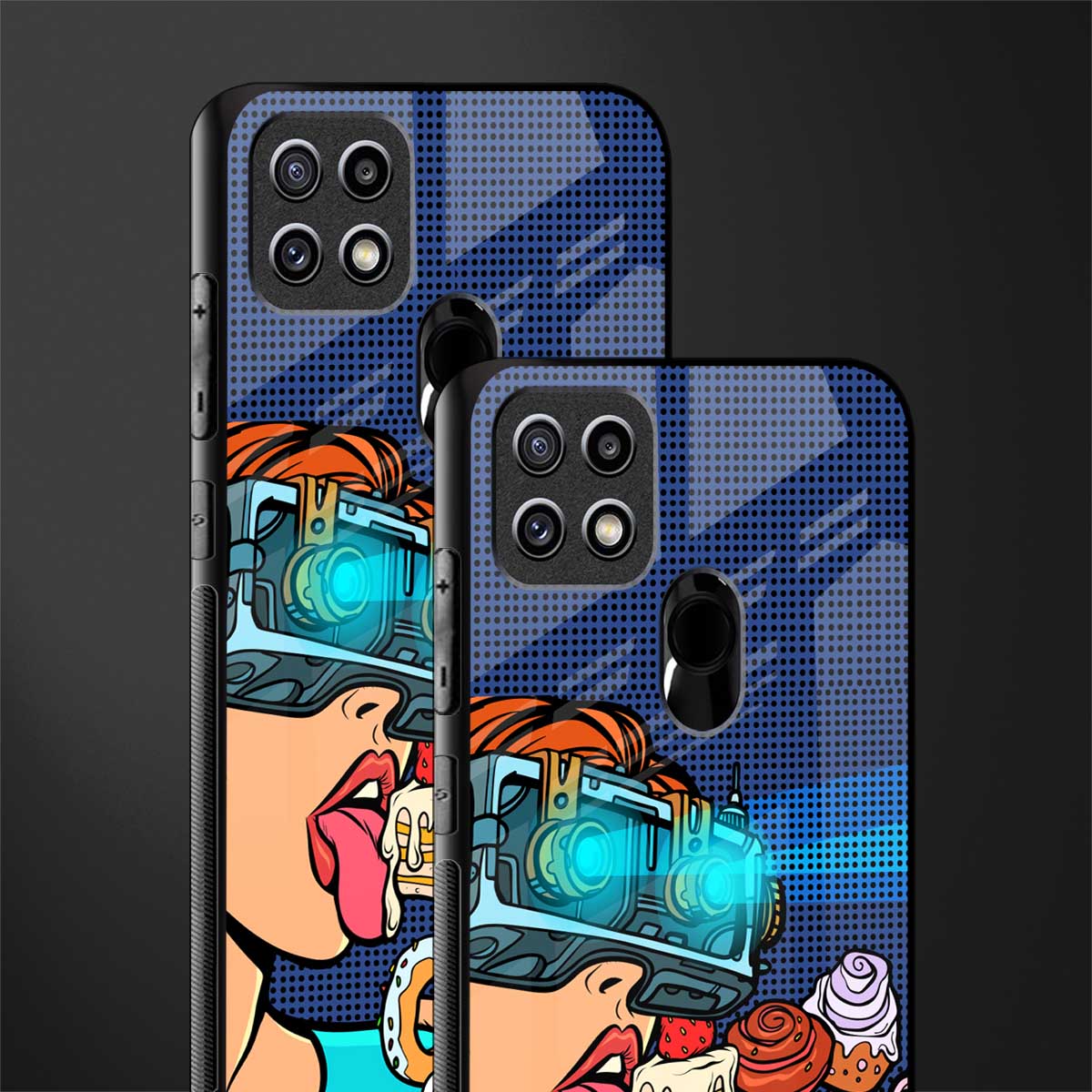 vr dessert glass case for oppo a15 image-2