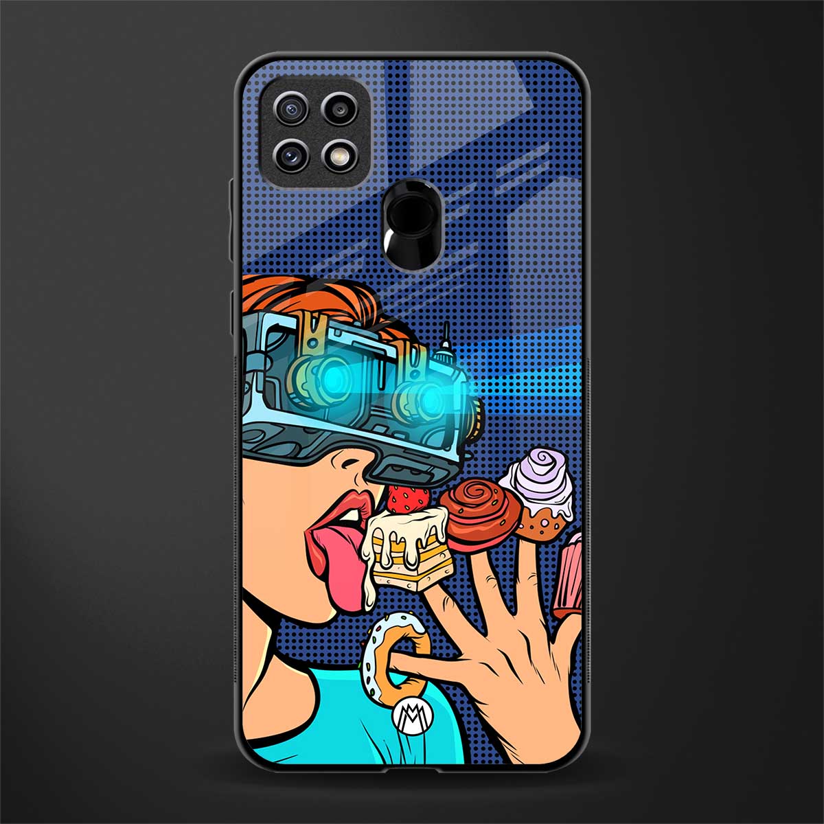 vr dessert glass case for oppo a15s image