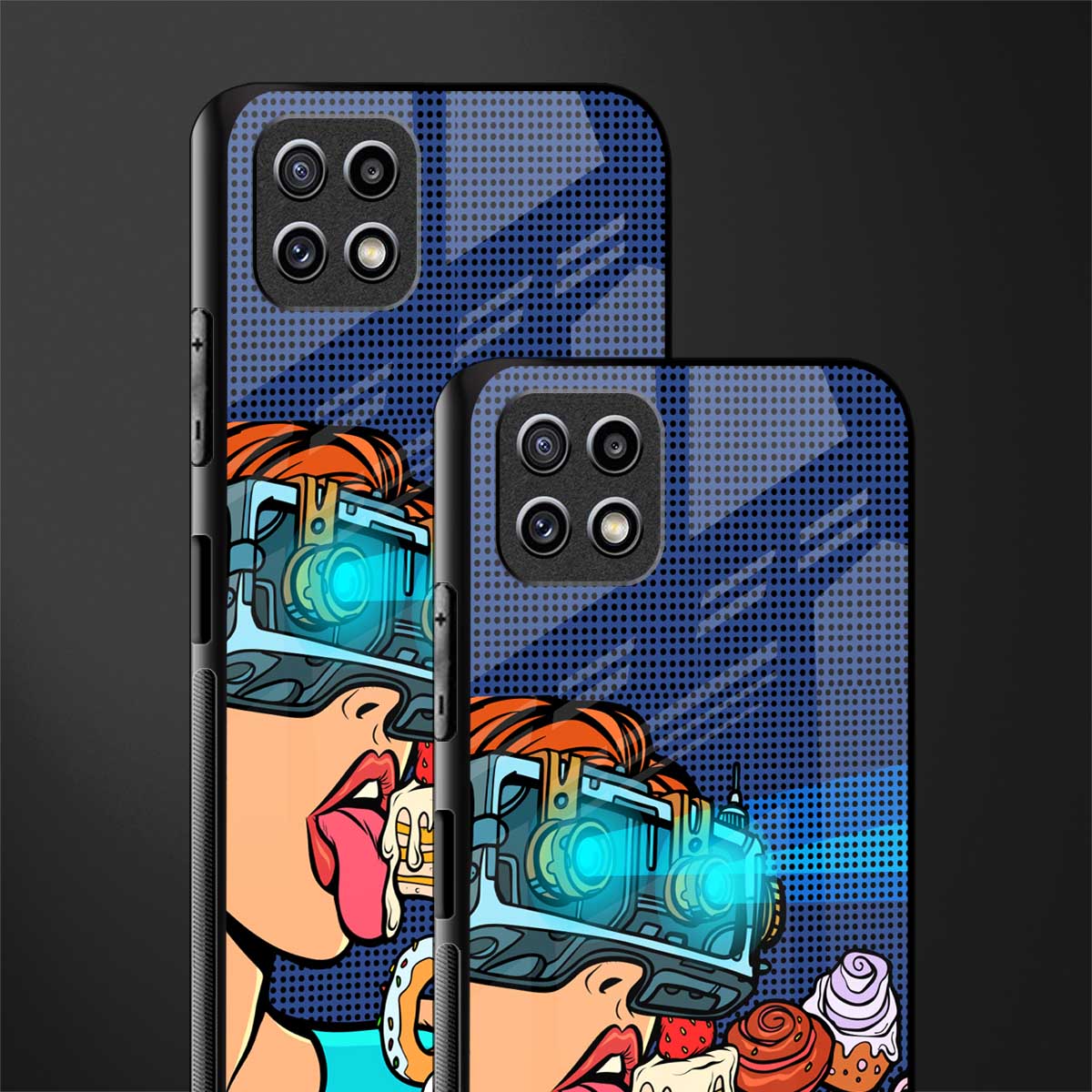 vr dessert glass case for samsung galaxy a22 5g image-2