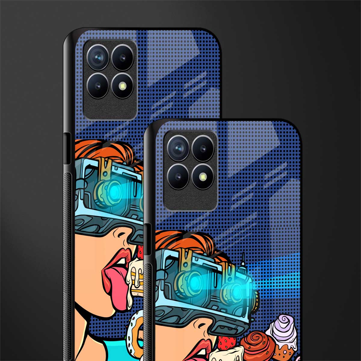 vr dessert glass case for realme 8i image-2