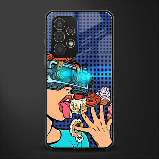 vr dessert back phone cover | glass case for samsung galaxy a53 5g