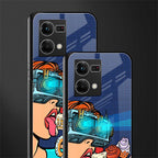 vr dessert back phone cover | glass case for oppo f21 pro 4g