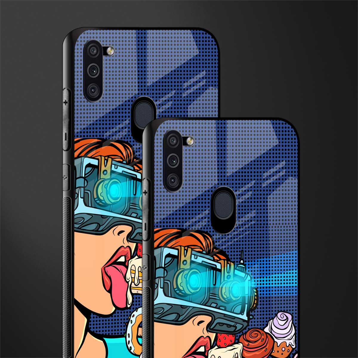 vr dessert glass case for samsung galaxy m11 image-2