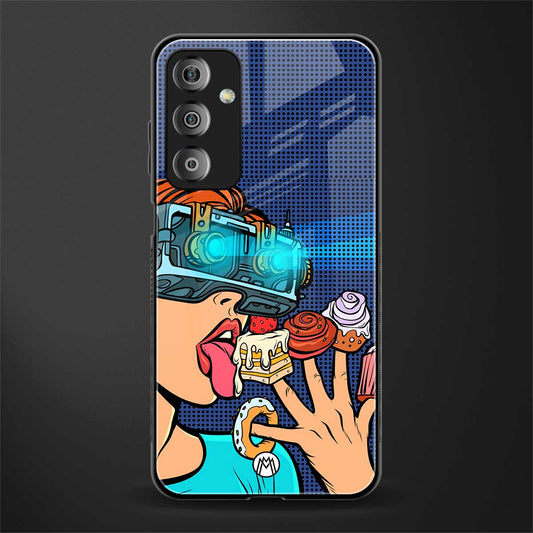 vr dessert back phone cover | glass case for samsung galaxy f23 5g