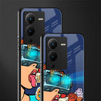vr dessert back phone cover | glass case for vivo v25 pro 5g
