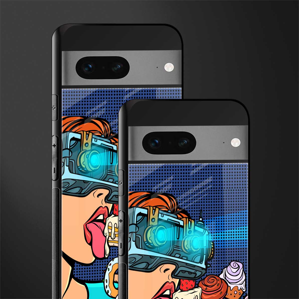 vr dessert back phone cover | glass case for google pixel 7