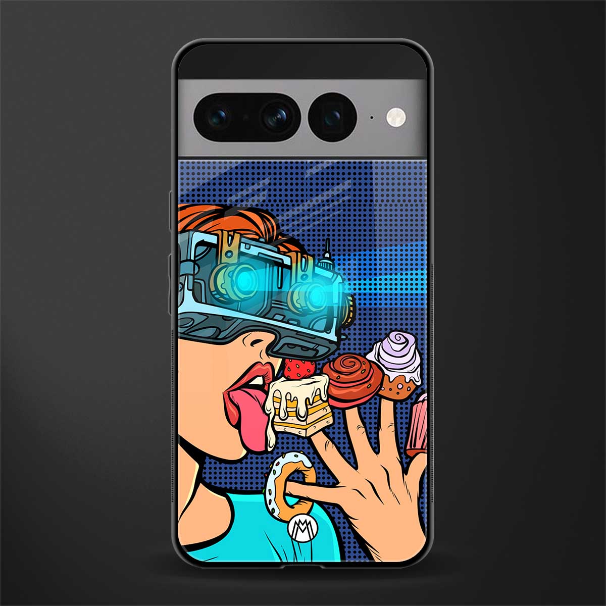 vr dessert back phone cover | glass case for google pixel 7 pro