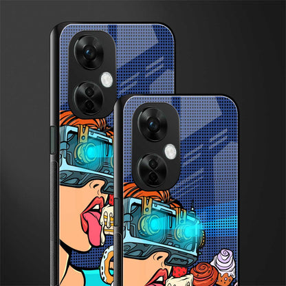 vr dessert back phone cover | glass case for oneplus nord ce 3 lite