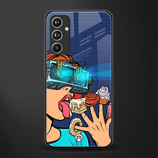 vr dessert back phone cover | glass case for samsung galaxy a54 5g