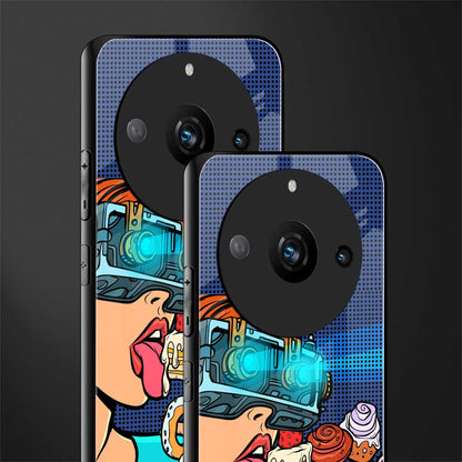 vr dessert back phone cover | glass case for realme 11 pro 5g