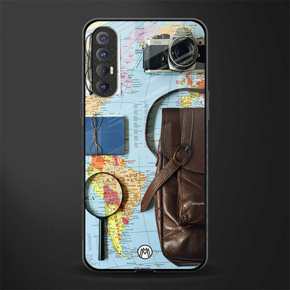 wanderlust glass case for oppo reno 3 pro image