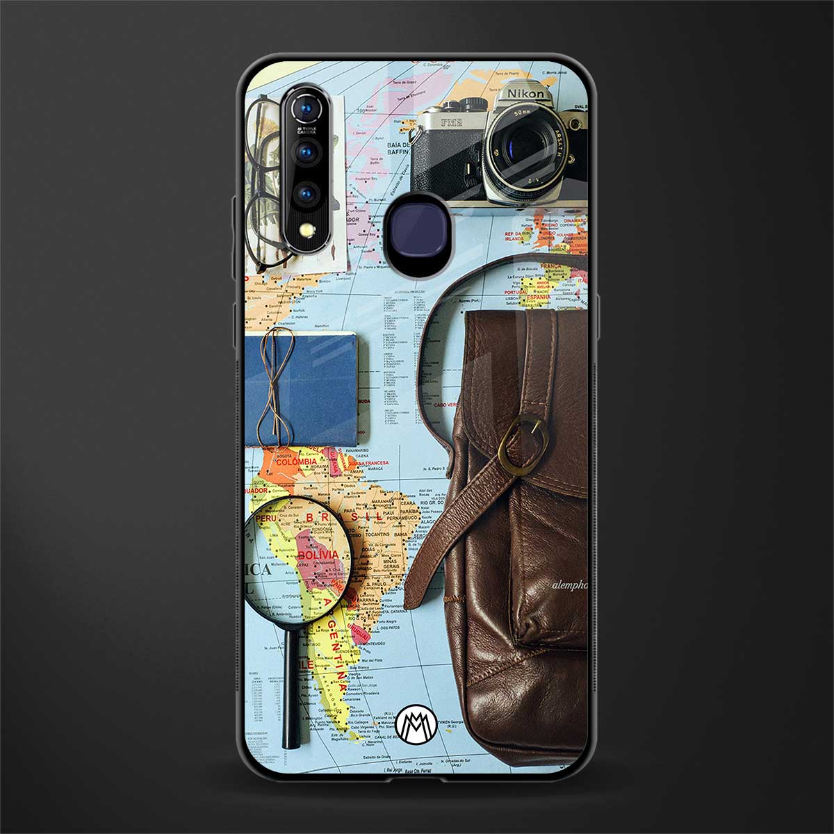 wanderlust glass case for vivo z1 pro image