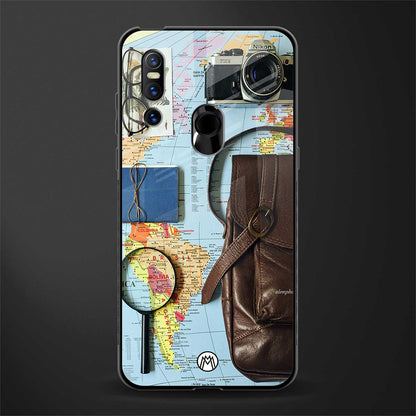 wanderlust glass case for vivo v15 image