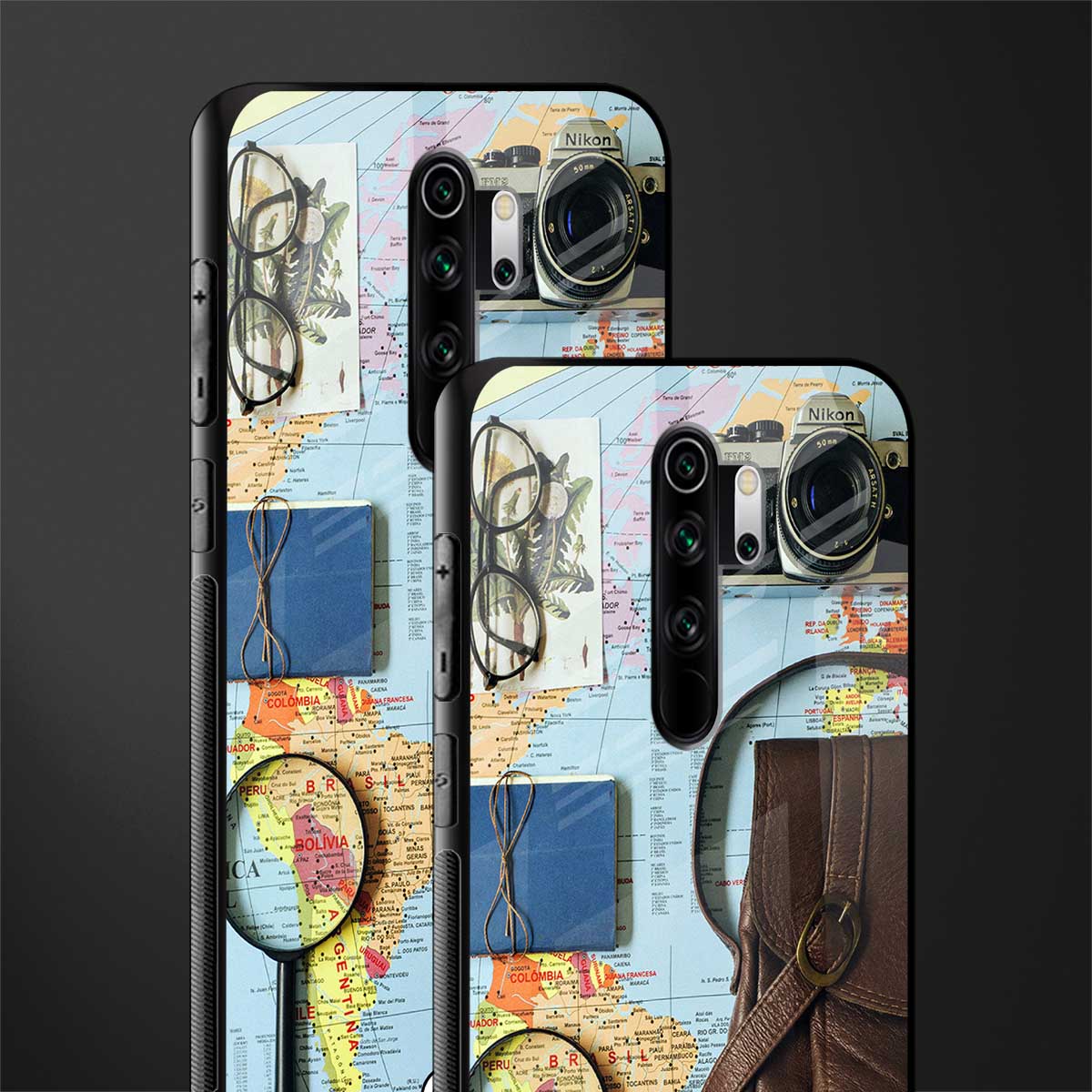 wanderlust glass case for redmi note 8 pro image-2