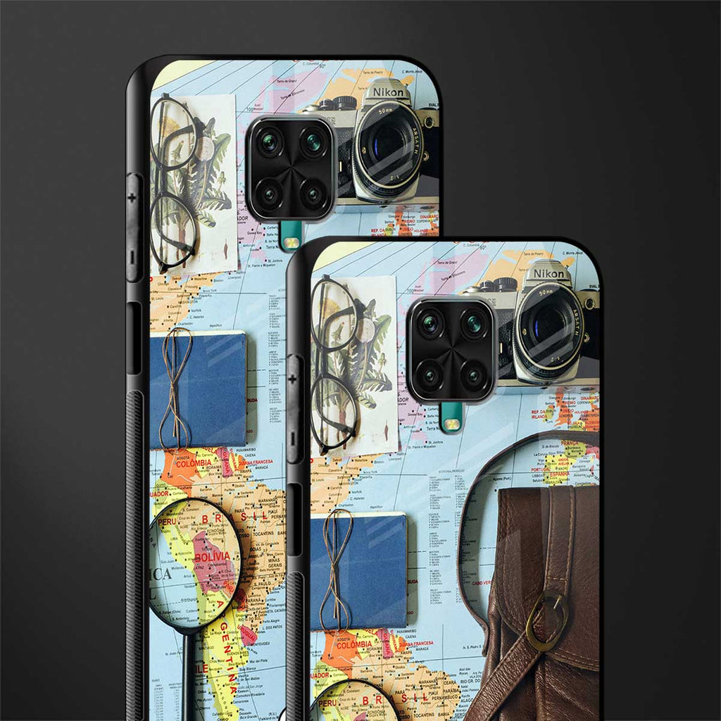 wanderlust glass case for redmi note 9 pro image-2
