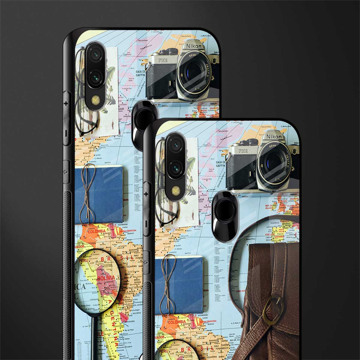 wanderlust glass case for redmi 7redmi y3 image-2