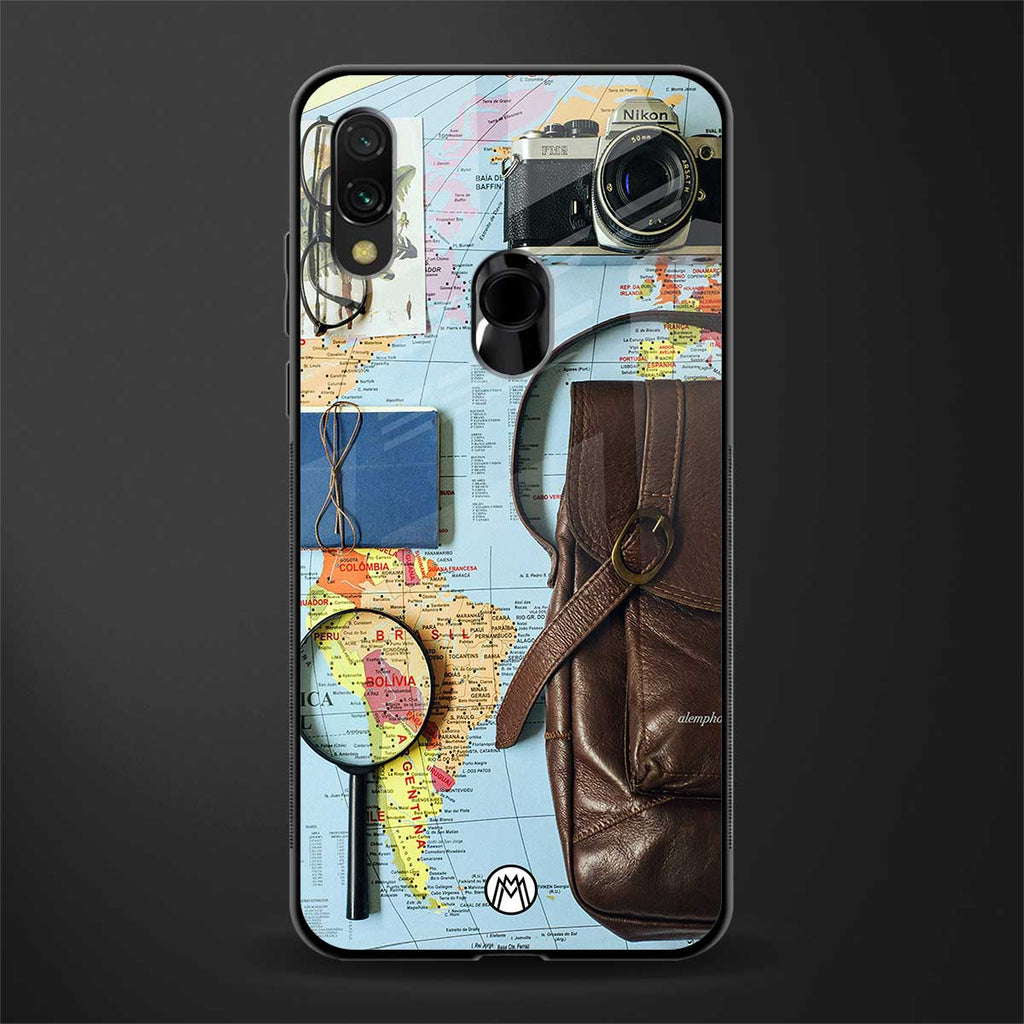 wanderlust glass case for redmi y3 image
