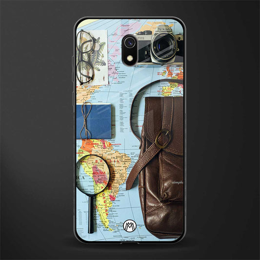 wanderlust glass case for redmi 8a image