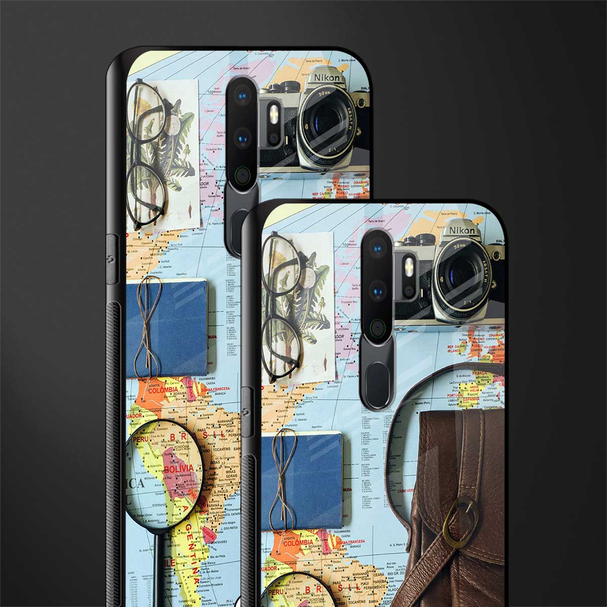 wanderlust glass case for oppo a5 2020 image-2