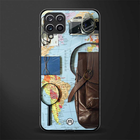 wanderlust back phone cover | glass case for samsung galaxy a22 4g