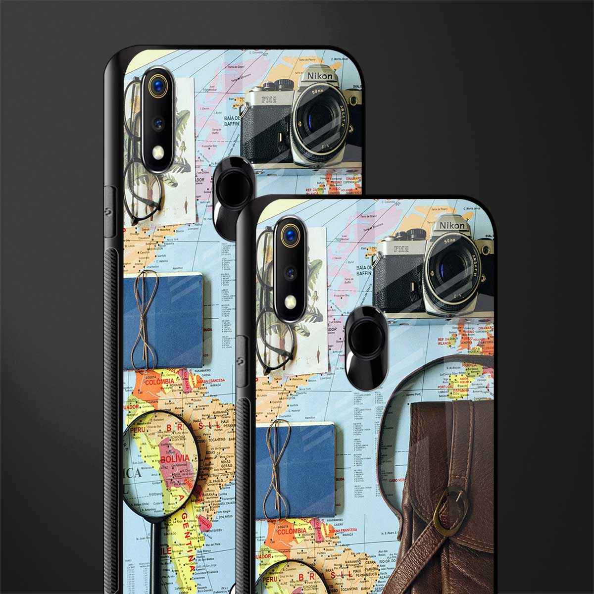 wanderlust glass case for realme 3 pro image-2