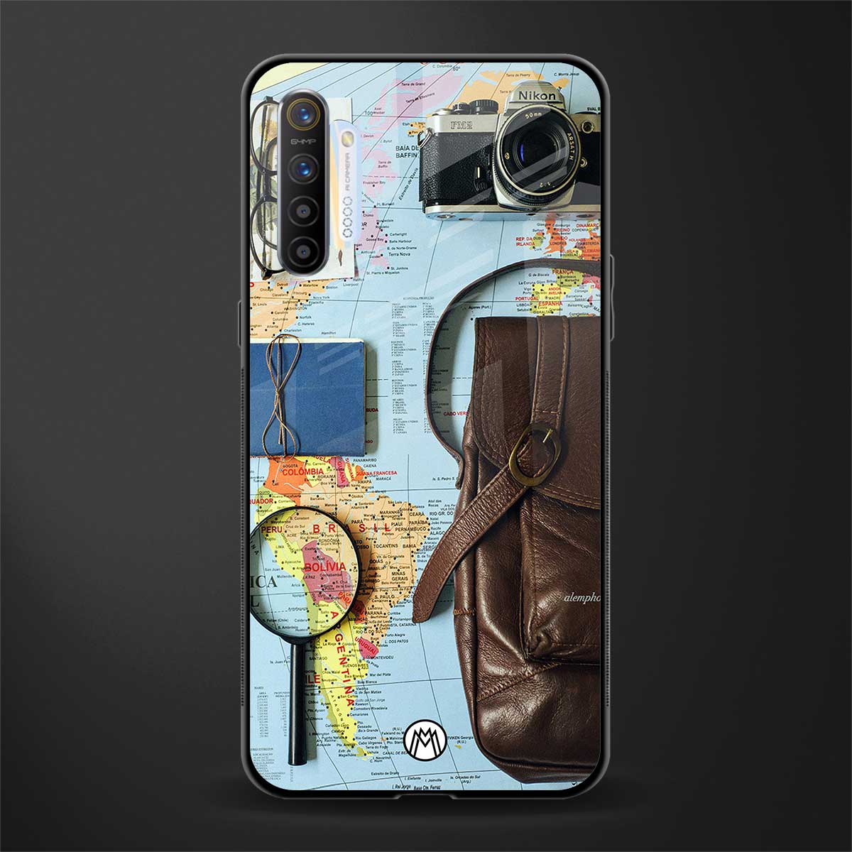 wanderlust glass case for realme x2 image