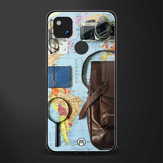 wanderlust back phone cover | glass case for google pixel 4a 4g