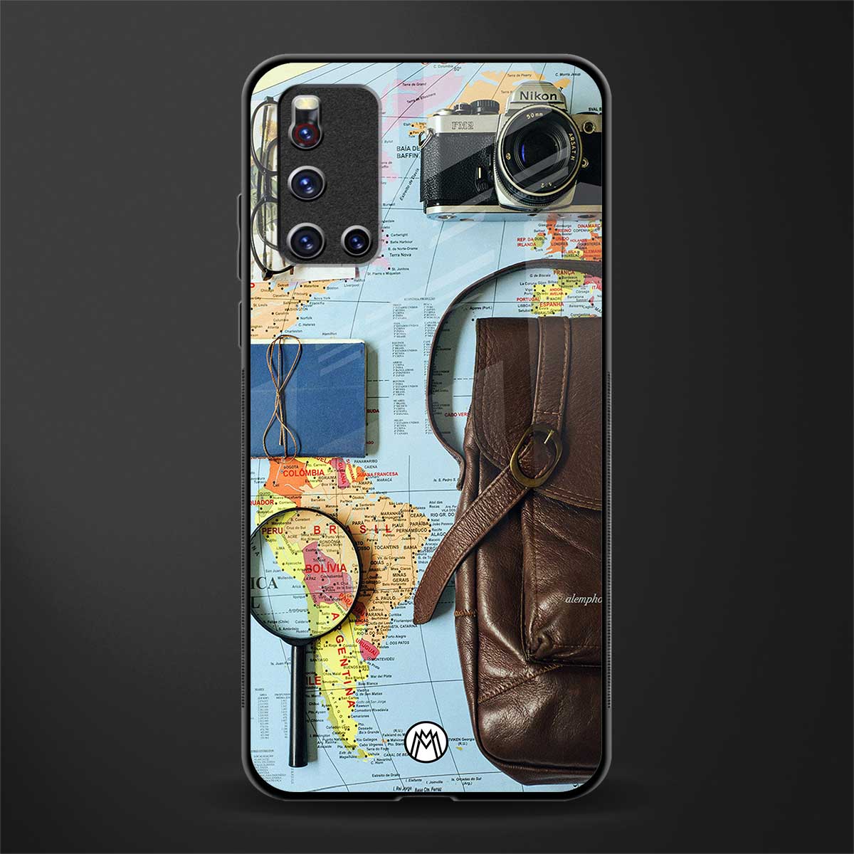 wanderlust glass case for vivo v19 image
