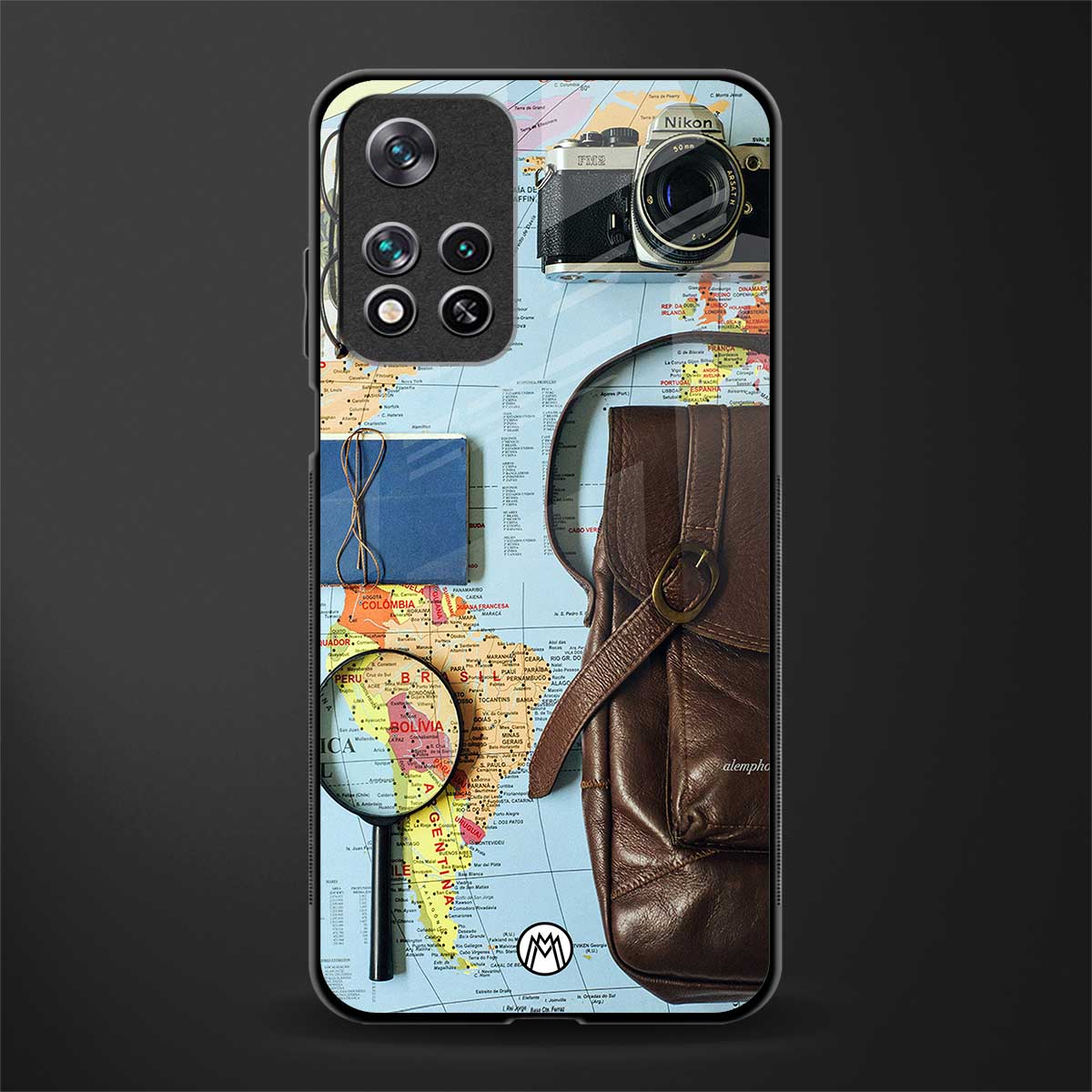 wanderlust glass case for poco m4 pro 5g image