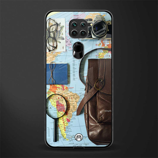 wanderlust glass case for redmi note 9 image