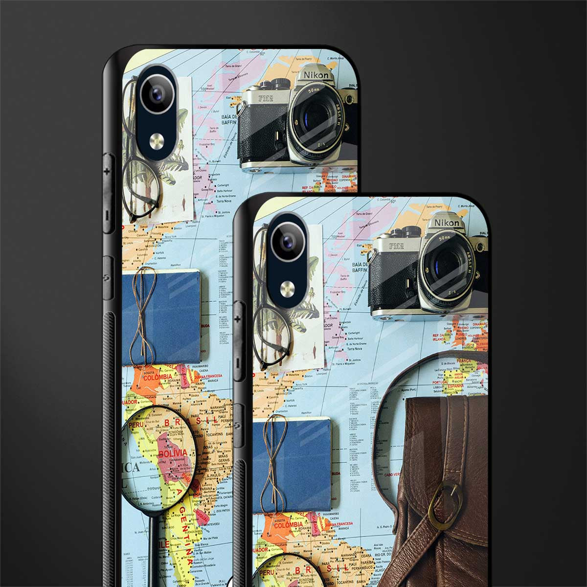 wanderlust glass case for vivo y1s without fingerprint image-2