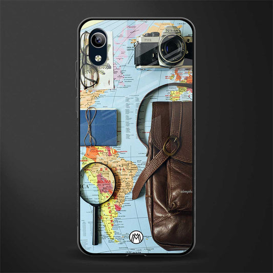 wanderlust glass case for vivo y1s without fingerprint image