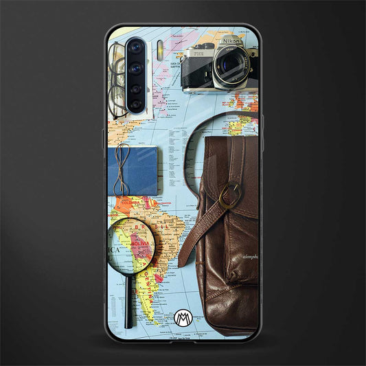 wanderlust glass case for oppo f15 image