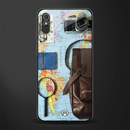 wanderlust glass case for redmi 9i image